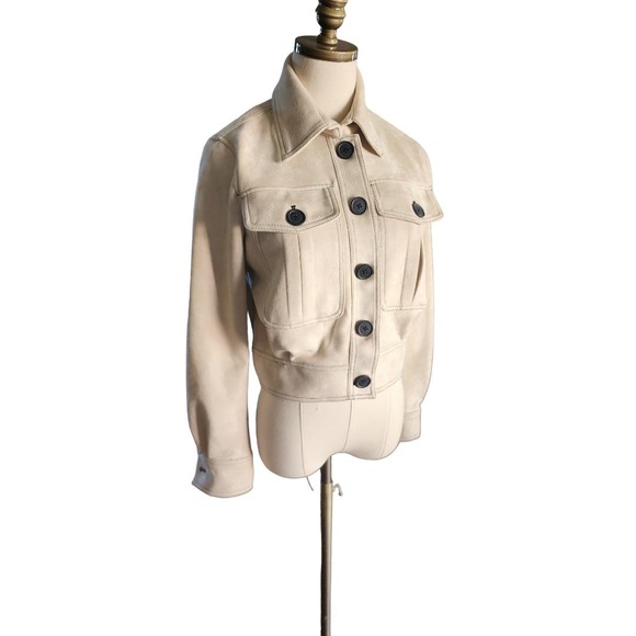 NWT Marc New York Cream Button Up Coat Size X - Picture 2 of 9
